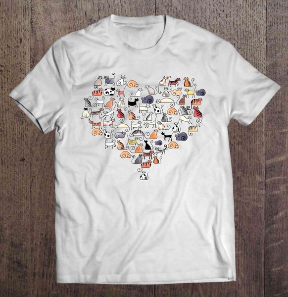 men t shirt heart cats white version women t-shirt sport hooded sweatshirt hoodie