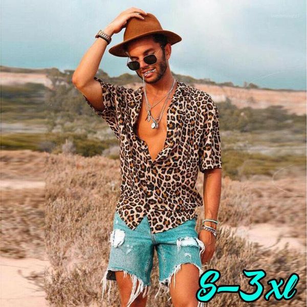men's casual shirts men's summer short sleeve fashion breathable soft loose v-neck leopard blouse 2021 size s-xxxl1, White;black
men's casual shirts men's summer short sleeve fashion breathable soft loose v-neck leopard blouse 2021 size s-xxxl1, White;black