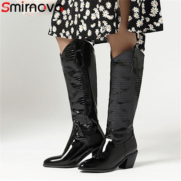 smirnova 2021 big size 34-46 knee high boots women european style thick heel casual shoes pointed toe western boots woman, Black
smirnova 2021 big size 34-46 knee high boots women european style thick heel casual shoes pointed toe western boots woman, Black