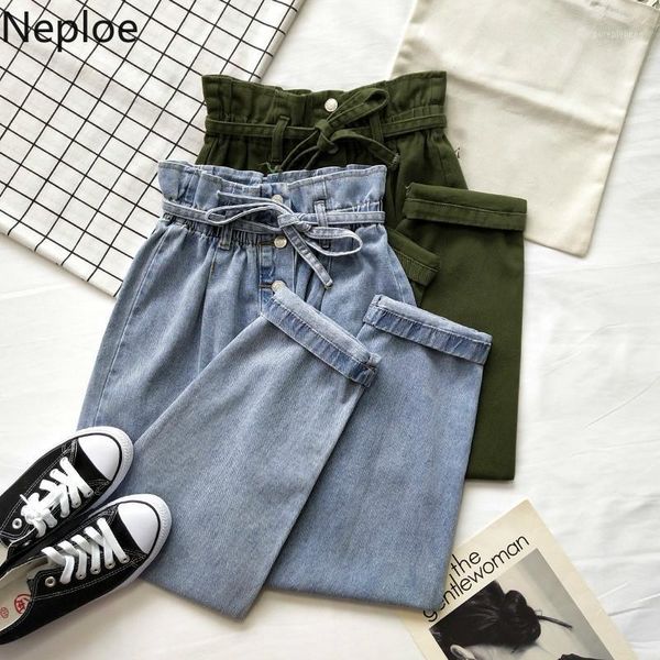 neploe bud waist harem pants women spring 2020 new buttons pockets drawstring ladies jeans fashion loose female trousers 499101, Blue
neploe bud waist harem pants women spring 2020 new buttons pockets drawstring ladies jeans fashion loose female trousers 499101, Blue