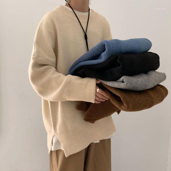 winter men's solid color coats round neck pullovers casual thickened wool sweater clothes loose pullover cashmere knitting -2xl1, White;black
winter men's solid color coats round neck pullovers casual thickened wool sweater clothes loose pullover cashmere knitting -2xl1, White;black