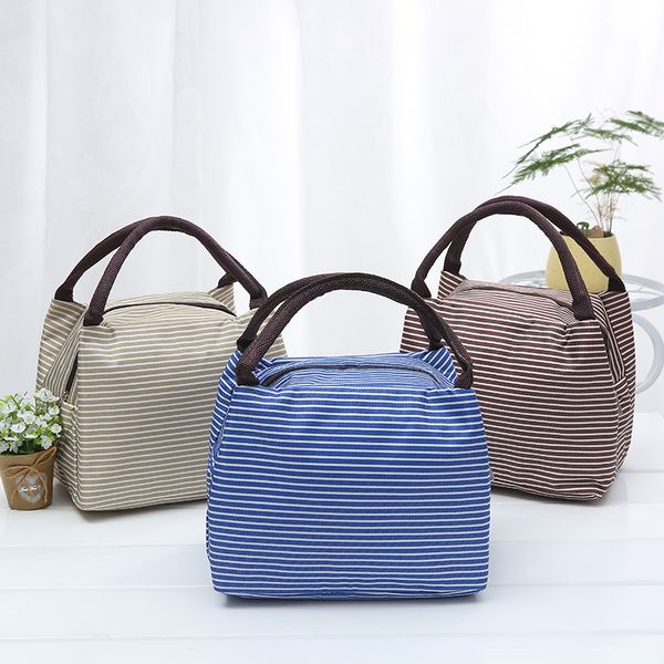 fashion lunch bag inside aluminum foil design stripes pattern outdoor picnic thermal insulation package canvas bento bags 4 2xz l2, Black
fashion lunch bag inside aluminum foil design stripes pattern outdoor picnic thermal insulation package canvas bento bags 4 2xz l2, Black