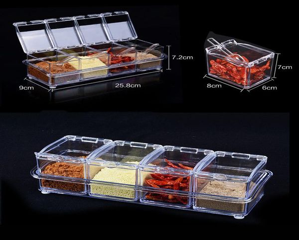 1pc four grid seasoning box with spoon transparent seasoning box four in one seasoning jar set kitchen supplies h bbyhyx
1pc four grid seasoning box with spoon transparent seasoning box four in one seasoning jar set kitchen supplies h bbyhyx