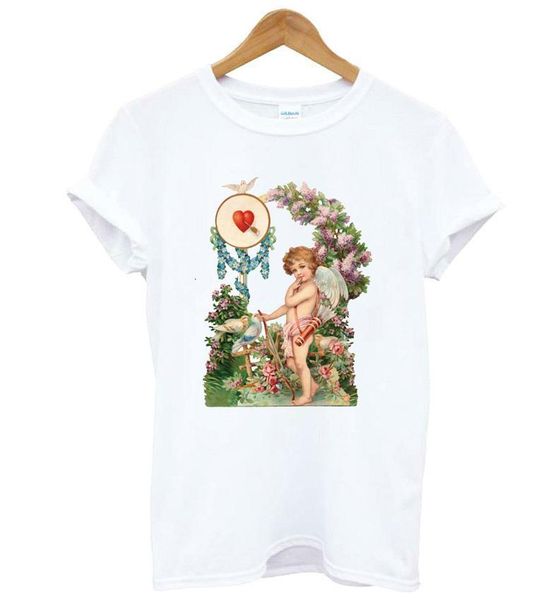 vintage angel print women tshirt cotton casual funny t shirt lady yong girl tee better quality drop ship kt-35, White
vintage angel print women tshirt cotton casual funny t shirt lady yong girl tee better quality drop ship kt-35, White
