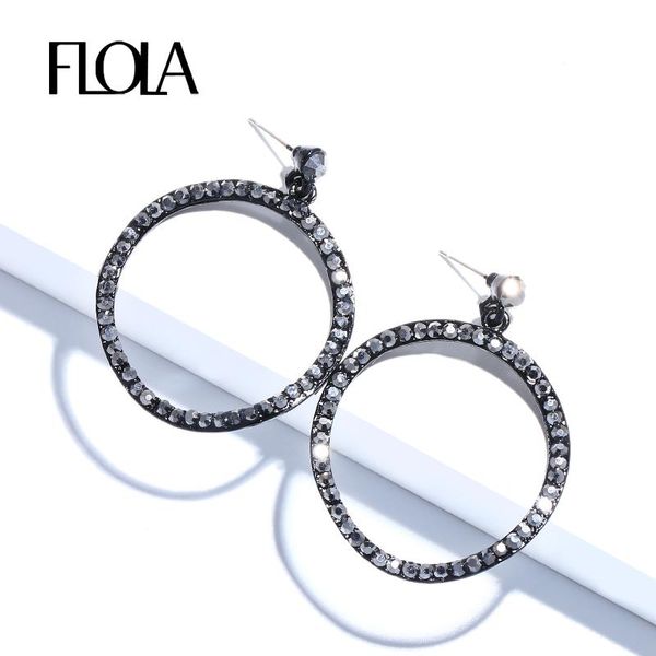 hoop & huggie flola vintage wave circle round metal earrings for woman trendy party statement jewelry black crystal earring ersm46, Golden;silver
hoop & huggie flola vintage wave circle round metal earrings for woman trendy party statement jewelry black crystal earring ersm46, Golden;silver