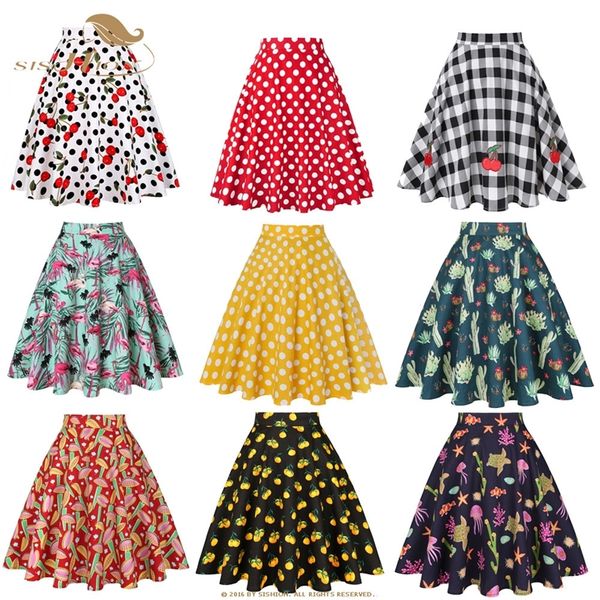 sishion vintage skirts womens vd0020 jupe femme high waist cotton swing retro women skirt black plaid faldas summer skirt y200326
sishion vintage skirts womens vd0020 jupe femme high waist cotton swing retro women skirt black plaid faldas summer skirt y200326