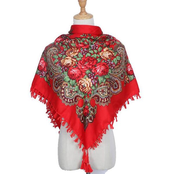 scarves autumn and winter cotton russian national style scarf printed women's square multifunctional fringed shawl, Blue;gray
scarves autumn and winter cotton russian national style scarf printed women's square multifunctional fringed shawl, Blue;gray