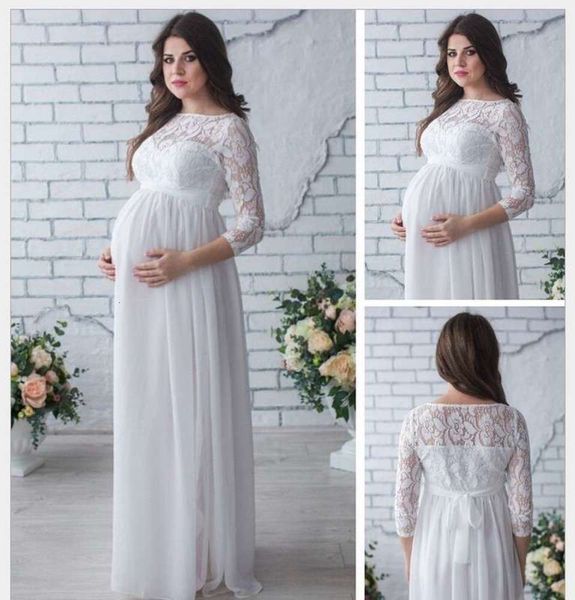 round nine spring neck and summer point sleeve lace maternity dress, Black;gray