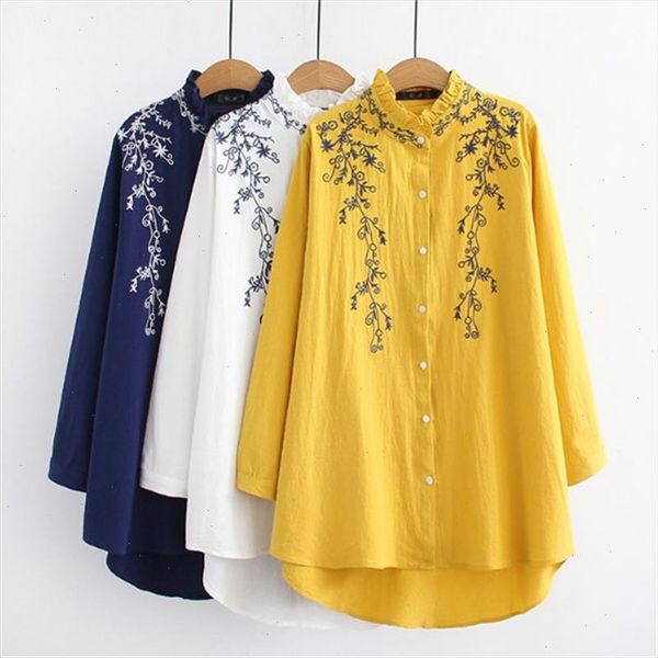 blouses women ruffled cotton linen blouse loose full plus floral embroidery feminine long sleeve shirts 5xl white blusas mother
blouses women ruffled cotton linen blouse loose full plus floral embroidery feminine long sleeve shirts 5xl white blusas mother
