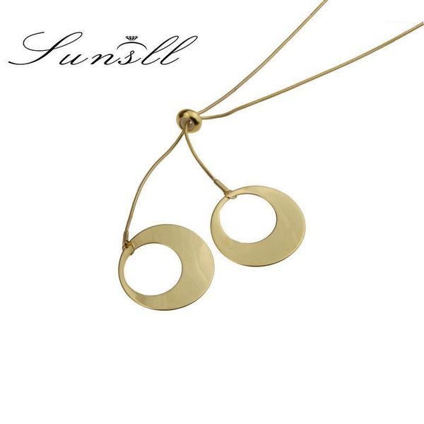 pendant necklaces sunsll design gold stainless steel round long necklace ladies fashion simple personality jewelry gifts1, Silver
pendant necklaces sunsll design gold stainless steel round long necklace ladies fashion simple personality jewelry gifts1, Silver