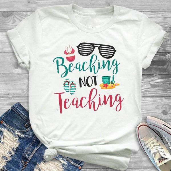 women lady t shirt not teaching beaching printed tshirt ladies short sleeve tee shirt women female clothes graphic t-shirt, White
women lady t shirt not teaching beaching printed tshirt ladies short sleeve tee shirt women female clothes graphic t-shirt, White