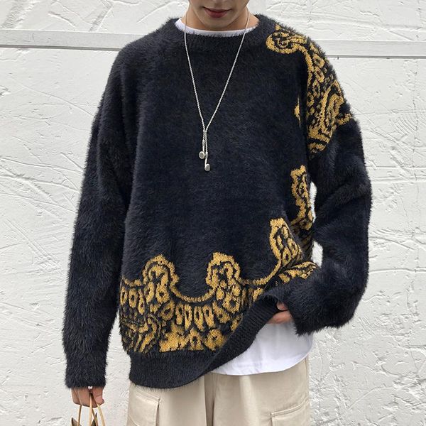 2019 autumn and winter new mohair twisted knit sweater korean fashion casual thick pullover black / white / brown -2xl1, White;black
2019 autumn and winter new mohair twisted knit sweater korean fashion casual thick pullover black / white / brown -2xl1, White;black