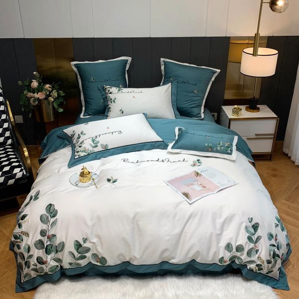 new 600tc egyptian cotton bedding sets embroidery green leaves duvet cover flat sheets linen pillowcase 4/7pcs
new 600tc egyptian cotton bedding sets embroidery green leaves duvet cover flat sheets linen pillowcase 4/7pcs