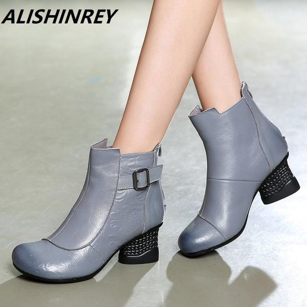 boots alishinrey autumn winter fashion genuine leather shoes women's casual women thick high heels handmade woman ankle, Black
boots alishinrey autumn winter fashion genuine leather shoes women's casual women thick high heels handmade woman ankle, Black