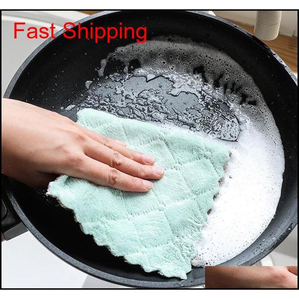 100pcs double-sided coral fleece absorbent dish cloth washing pot non-stick oil hand towel thickening wipe tableclot qylmak new_dhbest
100pcs double-sided coral fleece absorbent dish cloth washing pot non-stick oil hand towel thickening wipe tableclot qylmak new_dhbest
