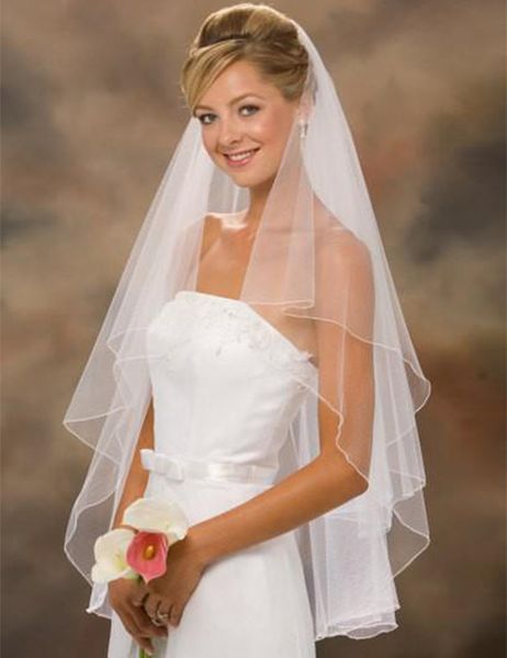 new arrival wedding accessories two layer edge white ivory veils bridal veil with comb, Black
new arrival wedding accessories two layer edge white ivory veils bridal veil with comb, Black