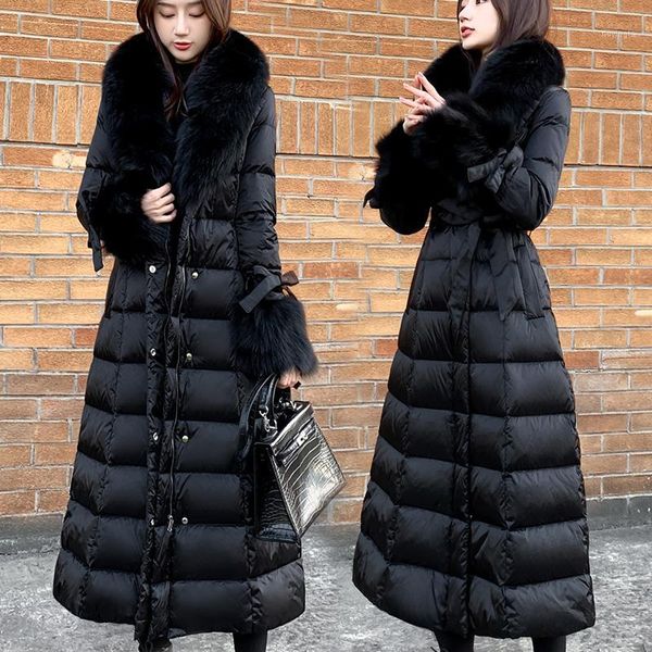 90% duck down warm parkas coat winter fashion brand thick warm down jacket female faux fur collar long jacket f8551, Black
90% duck down warm parkas coat winter fashion brand thick warm down jacket female faux fur collar long jacket f8551, Black