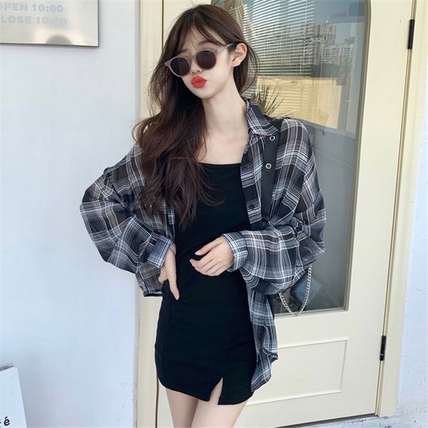 summer 2020 new loose medium length thin plaid sunscreen long sleeve women's fashion suit coat coat rcnfg, Gray
summer 2020 new loose medium length thin plaid sunscreen long sleeve women's fashion suit coat coat rcnfg, Gray