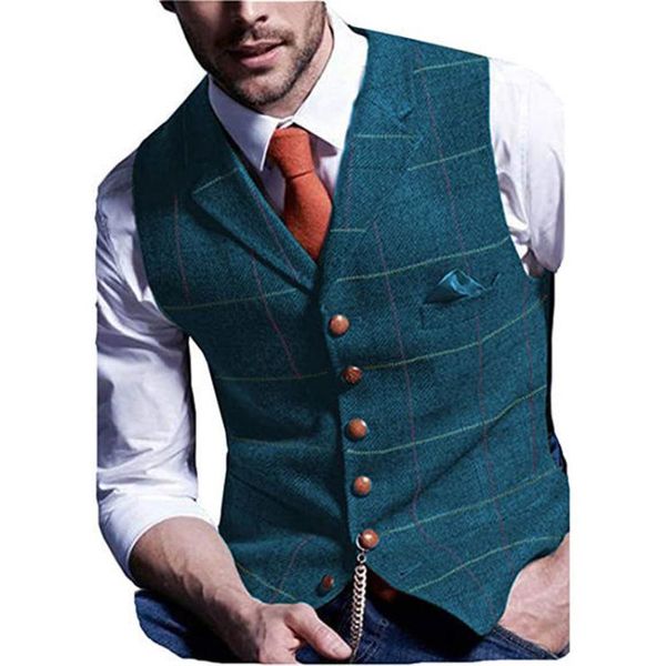 men's vests blue mens vest tweed waistcoat notch lapel wool herringbone vintage suit waicoat, Black;white
men's vests blue mens vest tweed waistcoat notch lapel wool herringbone vintage suit waicoat, Black;white