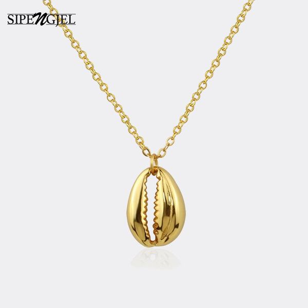 SIPENGJEL New Fashion Shell Pendant Necklace Vintage Gold Sliver Chain Neckalce For Women korean style Jewelry, Silver
SIPENGJEL New Fashion Shell Pendant Necklace Vintage Gold Sliver Chain Neckalce For Women korean style Jewelry, Silver
