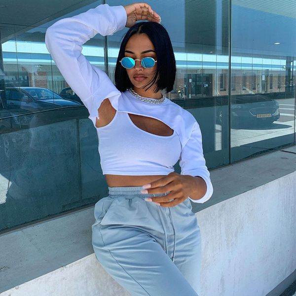 2021 street leisure fashion solid color long sleeve women's t-shirt early autumn loose round neck blouse
2021 street leisure fashion solid color long sleeve women's t-shirt early autumn loose round neck blouse
