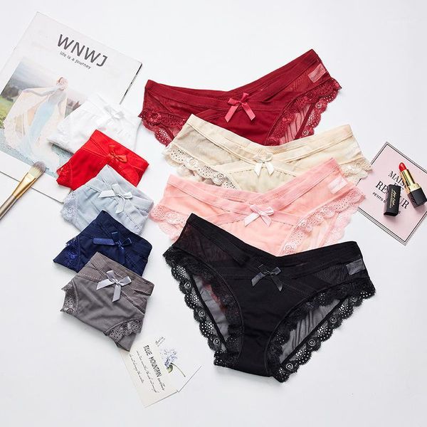 5 pcs/set women's panties transparent mesh breathable briefs underwear low-rise bow floral panty for lady girl dropshipping1, Black;pink
5 pcs/set women's panties transparent mesh breathable briefs underwear low-rise bow floral panty for lady girl dropshipping1, Black;pink