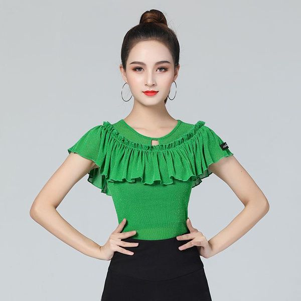 stage wear ballroom dance short sleeves latin blouse standard modern dancer costume performance outfits waltz dancewear, Black;red
stage wear ballroom dance short sleeves latin blouse standard modern dancer costume performance outfits waltz dancewear, Black;red
