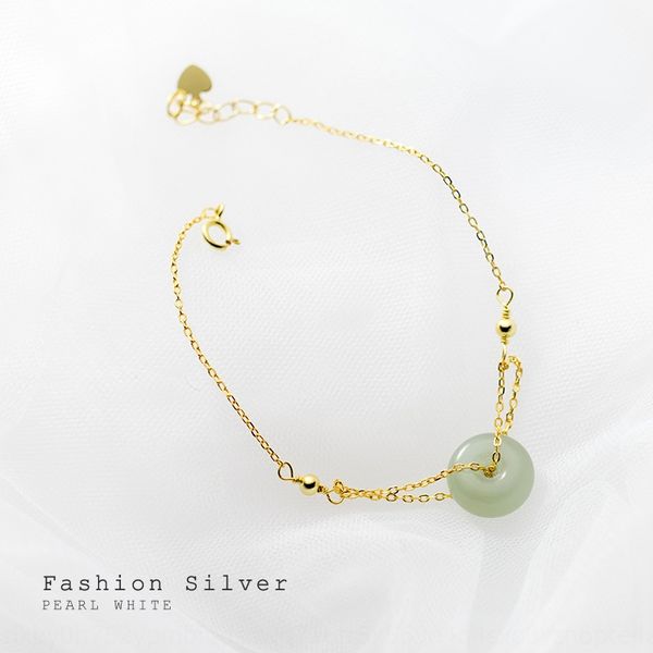 eloge s925 silver female korean version elegant round jade bracelet bracelet simple small qing novice jewelry s4174 e4lzs, Golden;silver
eloge s925 silver female korean version elegant round jade bracelet bracelet simple small qing novice jewelry s4174 e4lzs, Golden;silver