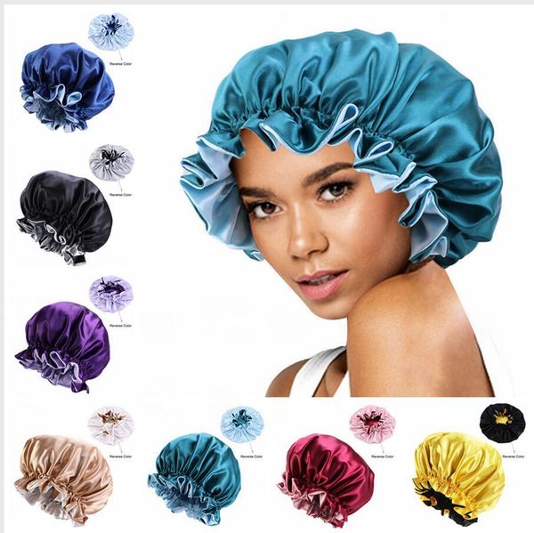 silk night cap bonnet double side headwear women head cover sleep nightcap satin bonnet beautiful hair hairdressing bath hats
silk night cap bonnet double side headwear women head cover sleep nightcap satin bonnet beautiful hair hairdressing bath hats