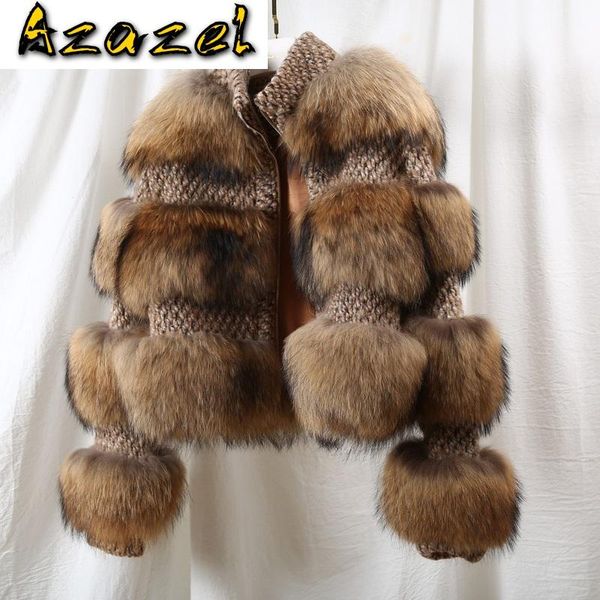 women's fur & faux winter clothes women natural raccoon dog jacket real woman short warm fluffy coat female abrigos mujer 2021 kj5192, Black
women's fur & faux winter clothes women natural raccoon dog jacket real woman short warm fluffy coat female abrigos mujer 2021 kj5192, Black