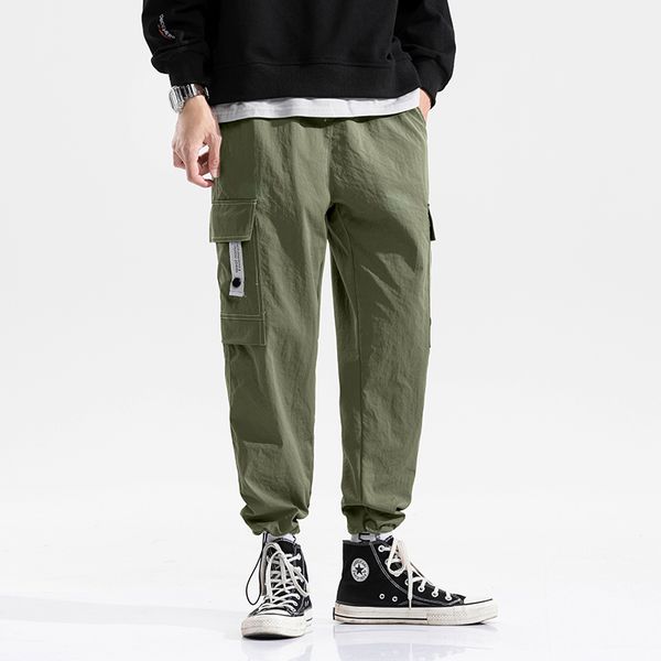 new style overalls men's fashion label autumn trend loose ins legged capris versatile casual pants, Black
new style overalls men's fashion label autumn trend loose ins legged capris versatile casual pants, Black