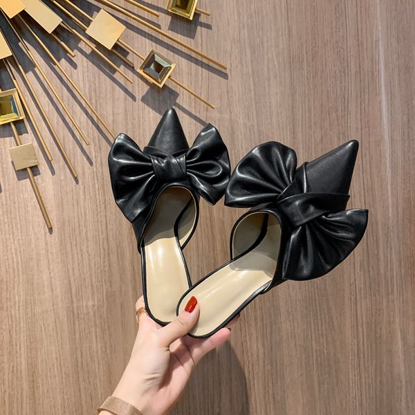 2021 new summer bow fashion outdoors wear slippers high-heeled toe kyxf, Black
2021 new summer bow fashion outdoors wear slippers high-heeled toe kyxf, Black