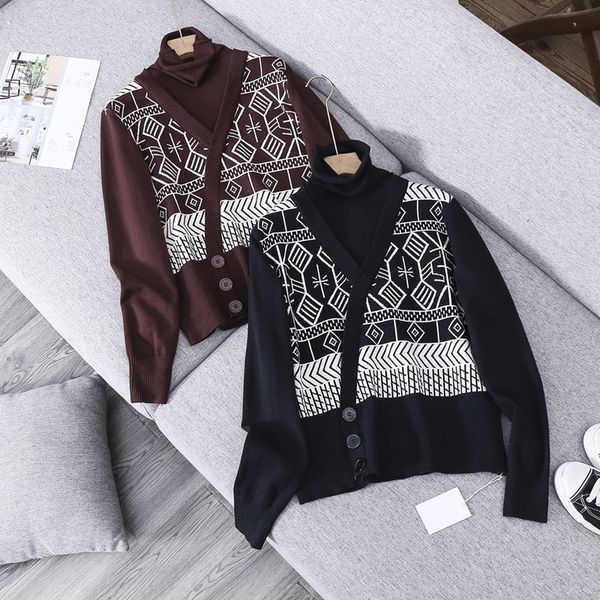2020 new winter luxury design all-match comfortable sweater super classic outer wear ladies sweater ing, White;black
2020 new winter luxury design all-match comfortable sweater super classic outer wear ladies sweater ing, White;black
