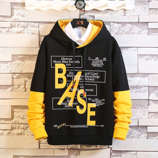 2021 new mens hoodies spring letter print streetwear patchwork sweatshirt male hip hop yellow hoodie tracksuit men i5xq, Black
2021 new mens hoodies spring letter print streetwear patchwork sweatshirt male hip hop yellow hoodie tracksuit men i5xq, Black