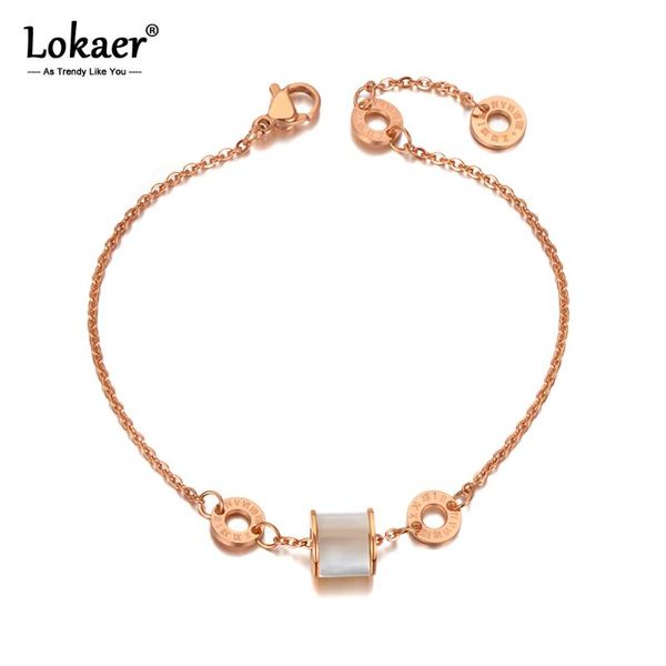 charm bracelets lokaer titanium stainless steel white shell chain & link for women trendy roman numerals bracelet jewelry b20132, Golden;silver
charm bracelets lokaer titanium stainless steel white shell chain & link for women trendy roman numerals bracelet jewelry b20132, Golden;silver