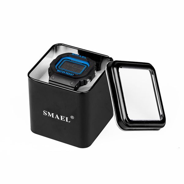 2021 smael watch box original box no watch only boxs carton tin box you can mix order black a01, Black;blue 
2021 smael watch box original box no watch only boxs carton tin box you can mix order black a01, Black;blue
