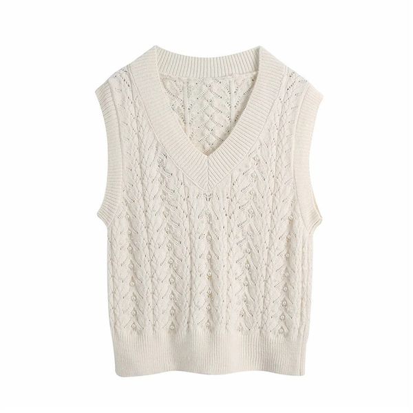 new beige faux pearl knitting woman winter 2021 cropped v neck sleeveless vest women cable knit sweater txu5, White;black
new beige faux pearl knitting woman winter 2021 cropped v neck sleeveless vest women cable knit sweater txu5, White;black