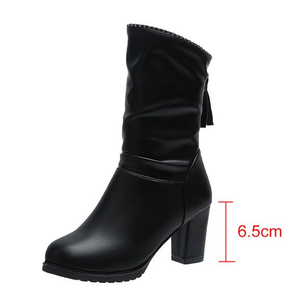 2021 the new shiny crystal platform mid-calf boots leather ladies high fashion heels plied office shoes rrnp, Black
2021 the new shiny crystal platform mid-calf boots leather ladies high fashion heels plied office shoes rrnp, Black