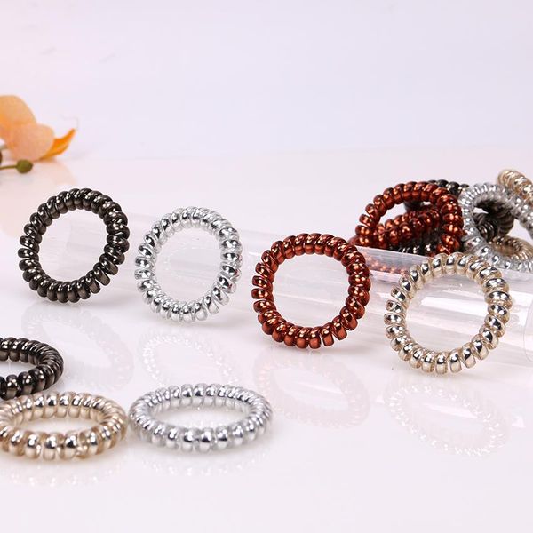 5.5cm plastic telephone line hair ropes girls mixed color elastic hair bands kid ponytail holder tie gum hair accessories wmtxon bdesybag, Silver
5.5cm plastic telephone line hair ropes girls mixed color elastic hair bands kid ponytail holder tie gum hair accessories wmtxon bdesybag, Silver