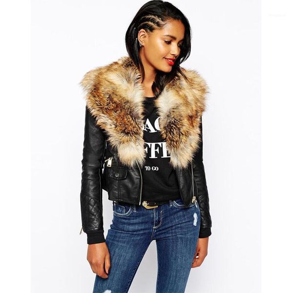2020 new autumn winter fashion women big size long sleeve faux fur collar zipper loose coat s-3xl cc1285 cc12851, Black
2020 new autumn winter fashion women big size long sleeve faux fur collar zipper loose coat s-3xl cc1285 cc12851, Black