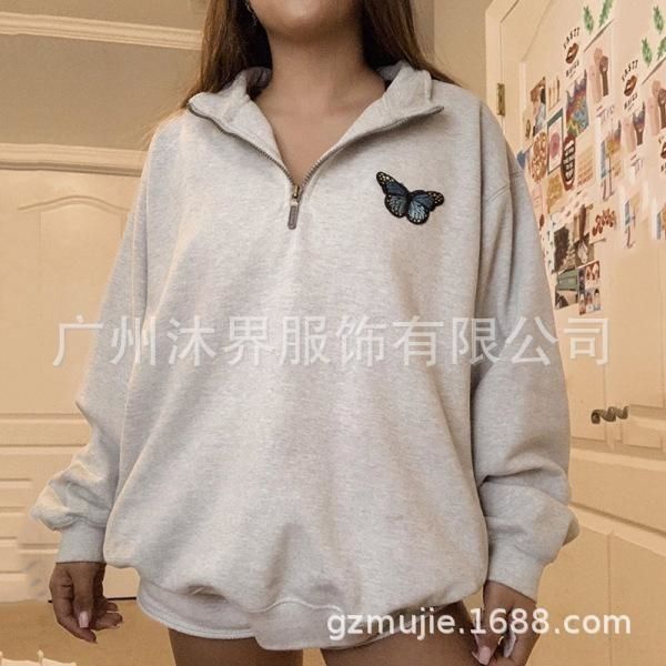 bk4qt 2020 autumn new fashionable zipper women's 2uetr autumn butterfly butterfly sweater fashionable zipper new women's sweater 2, Black
bk4qt 2020 autumn new fashionable zipper women's 2uetr autumn butterfly butterfly sweater fashionable zipper new women's sweater 2, Black