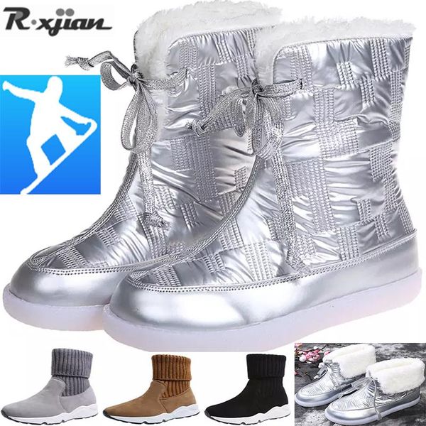 new winter women boots keep warm mid-calf snow boots women lace-up comfortable chaussures femme botas mujer, Black
new winter women boots keep warm mid-calf snow boots women lace-up comfortable chaussures femme botas mujer, Black