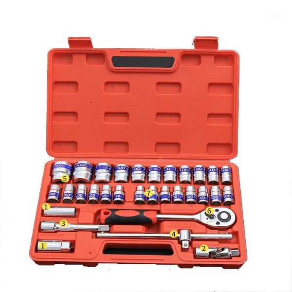 32 pieces sleeve set auto repair toolbox sleeve ratchet wrench set auto repair kit professional car1
32 pieces sleeve set auto repair toolbox sleeve ratchet wrench set auto repair kit professional car1