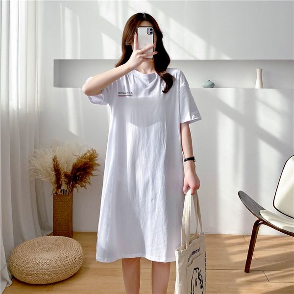 pure cotton white plus size women's summer long hedging round neck maternity wear breastfeeding t-shirt breastfeeding dress women
pure cotton white plus size women's summer long hedging round neck maternity wear breastfeeding t-shirt breastfeeding dress women
