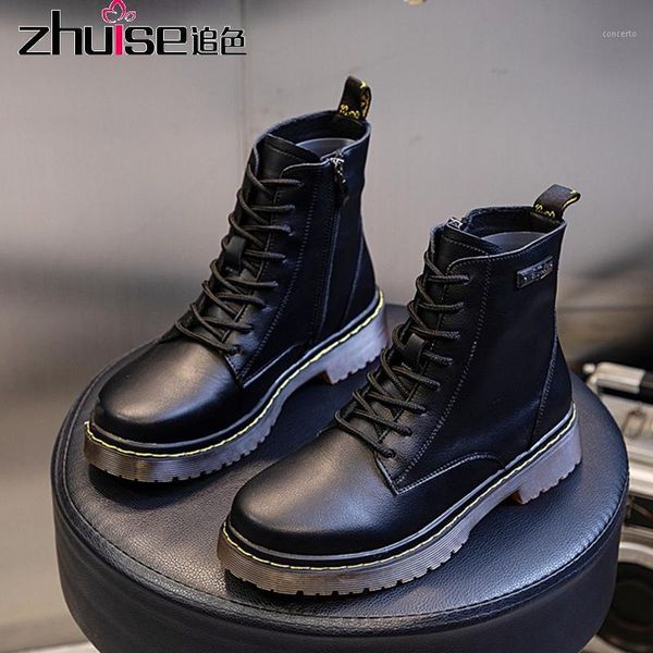 2020 new leather boots women autumn and winter british style short boots women's shoes tide motorcycle1, Black
2020 new leather boots women autumn and winter british style short boots women's shoes tide motorcycle1, Black