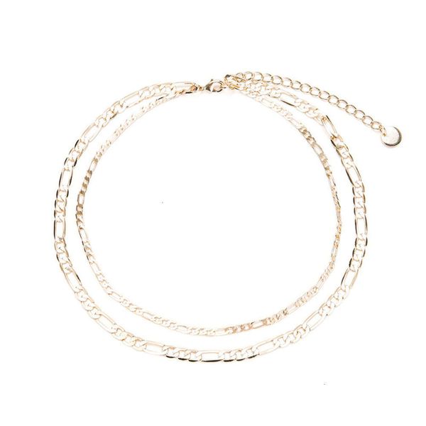 double fashion layer creative necklace personality women's neck chain new fashion jewelry, Silver
double fashion layer creative necklace personality women's neck chain new fashion jewelry, Silver