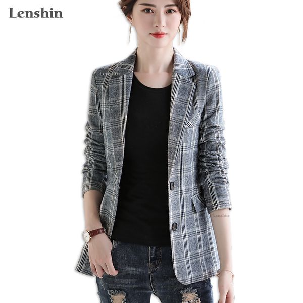lenshin vintage england style plaid coat with pockets for women two button long sleeve jacket fashion outwear blazerx1020, Black
lenshin vintage england style plaid coat with pockets for women two button long sleeve jacket fashion outwear blazerx1020, Black