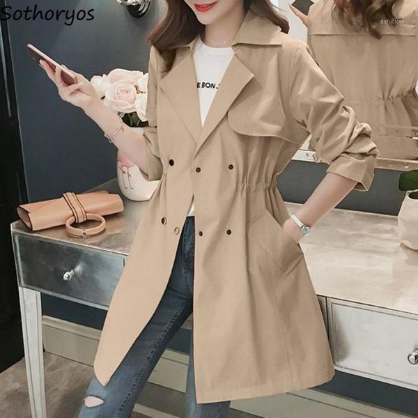 trench women solid triple breasted pockets plus size 3xl loose fashion casual korean style elegant slim womens coats all-match1, Tan;black
trench women solid triple breasted pockets plus size 3xl loose fashion casual korean style elegant slim womens coats all-match1, Tan;black