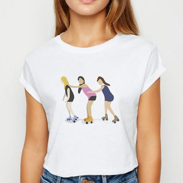 new t-shirt female skating motion tshirt spring summer ropa mujer tee funny and happy graphic printing o-neck t-shirts, White
new t-shirt female skating motion tshirt spring summer ropa mujer tee funny and happy graphic printing o-neck t-shirts, White