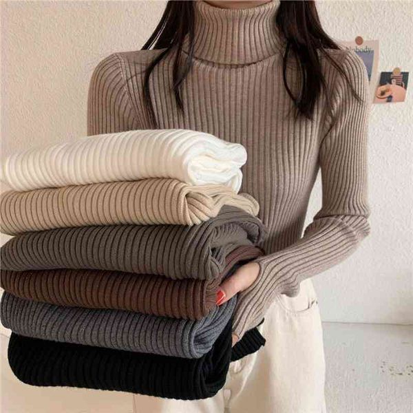 women sweater tight high collar long sleeve knitted sweater bottoming warm casual pullovers ladies jumper basic sweaters, White;black
women sweater tight high collar long sleeve knitted sweater bottoming warm casual pullovers ladies jumper basic sweaters, White;black